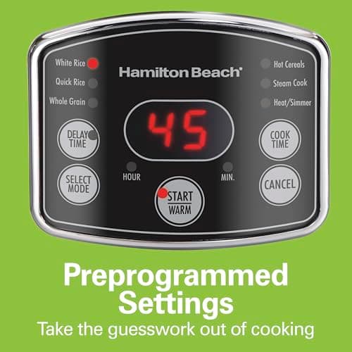 Hamilton Beach Digital Programmable Rice Cooker (37548) thumbnail 4