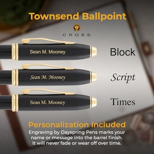 Cross Townsend Engravable Ballpoint Pen thumbnail 3
