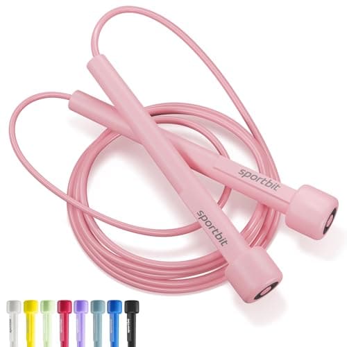 SPORTBIT Adjustable Jump Rope for Fitness and Exercise