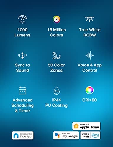 Tapo RGBIC Smart LED Light Strip (16.4ft) thumbnail 3