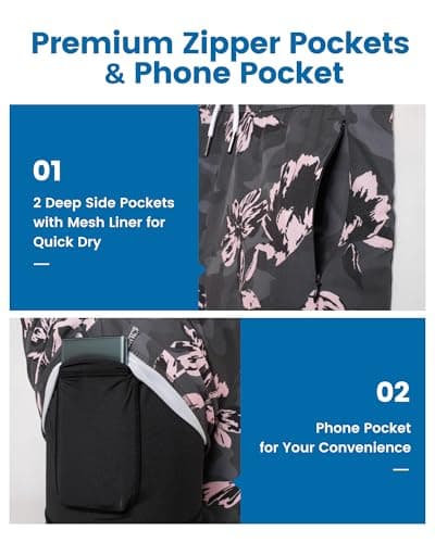 maamgic Men's Swim Trunks 5" with Compression Liner thumbnail 2