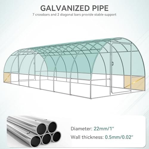 YITAHOME 10x14 ft Large Walk-In Greenhouse thumbnail 3