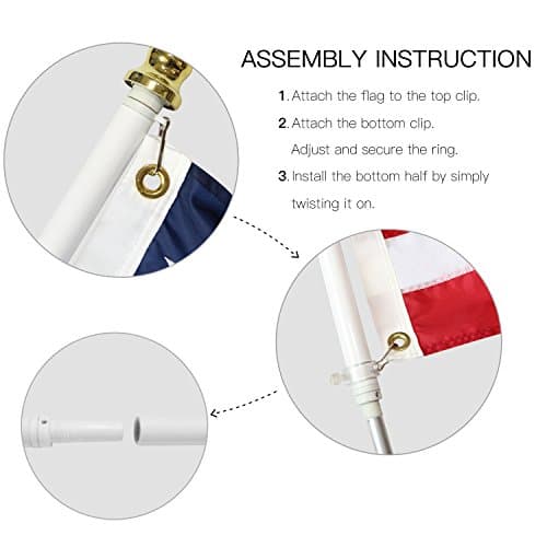 Anley 6ft Wall-Mount Aluminum Flag Pole Kit thumbnail 5