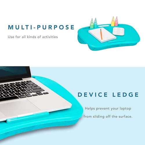 LAPGEAR MyDesk Lap Desk – Turquoise, Fits 15.6” Laptops thumbnail 4