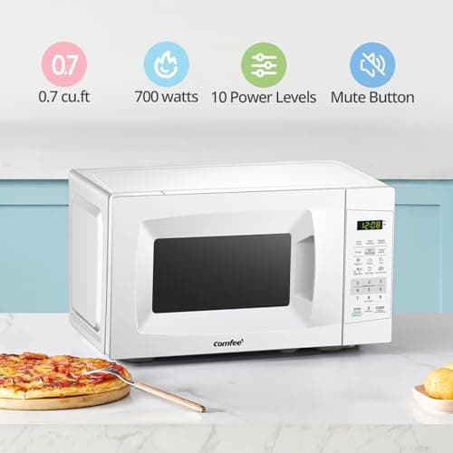 COMFEE' Countertop Microwave Oven, 0.7 Cu.Ft thumbnail 2