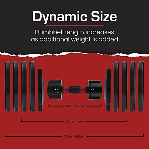 Core Fitness Adjustable Dumbbell Set 50 lb (Pair) thumbnail 2