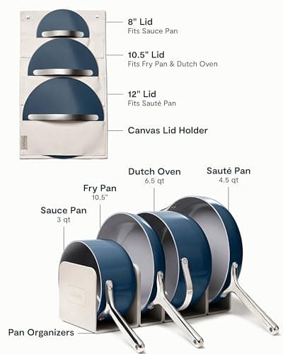 Caraway Nonstick Ceramic Cookware Set, 7-Piece thumbnail 3