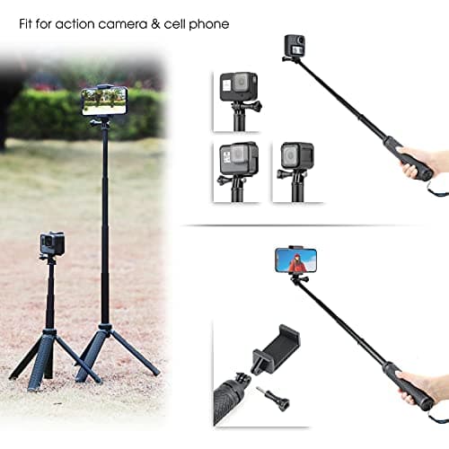 SOONSUN 3-in-1 Aluminum Waterproof Selfie Stick for GoPro thumbnail 5