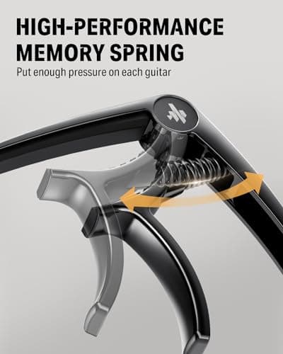 Donner DC-2 Guitar Capo with Celluloid Pick Set (16 Picks) thumbnail 4