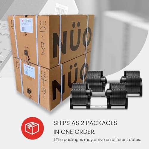 NÜOBELL 80 lb Adjustable Dumbbells (Pair) thumbnail 2