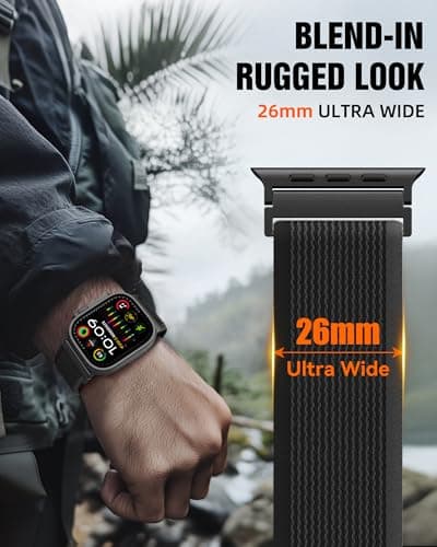 Trail Loop Nylon Sport Band for Apple Watch Ultra 3 2 1 Band for Men thumbnail 4