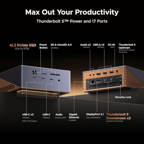 UGREEN Maxidok Thunderbolt 5 Docking Station thumbnail 2