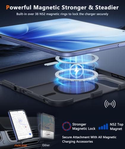 FNTCASE for iPhone Duo Case with Screen Protector, MagSafe thumbnail 5