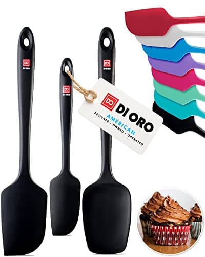 DI ORO Seamless 3-Piece Silicone Spatula Set - image 1