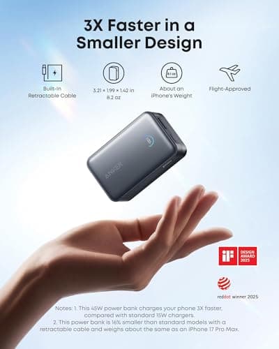 Anker Nano Power Bank, 45W 10,000mAh Portable Charger thumbnail 4