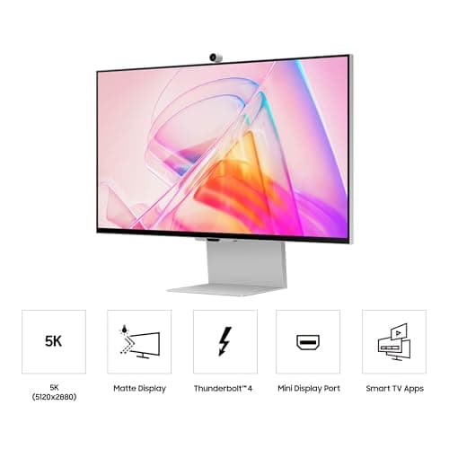 Samsung ViewFinity S9 27-inch 5K Thunderbolt 4 Monitor with 4K Camera (S27C900PAN) thumbnail 3