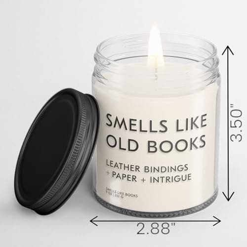 Old Books Bookish Reading Candle (9 oz Soy) thumbnail 2