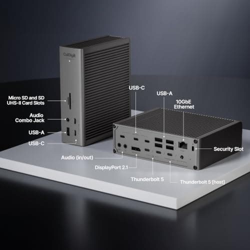 CalDigit TS5 Plus - Thunderbolt 5 Dock - 20 Port thumbnail 2
