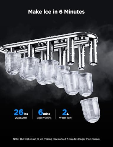 Thereye Smart Ice Maker with UV Sterilization thumbnail 3