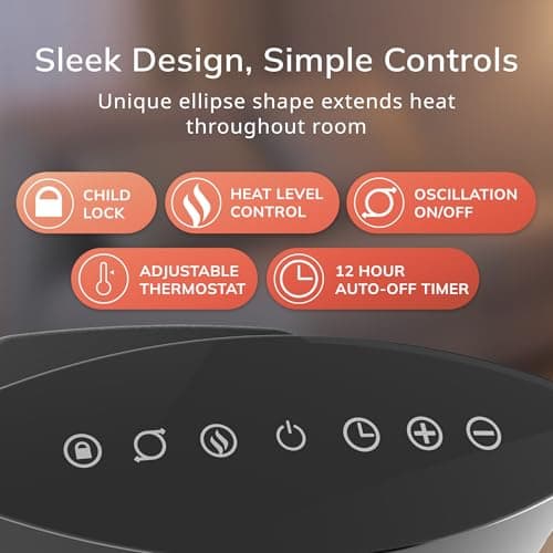 Lasko Ellipse Ceramic Tabletop Heater CD12950 thumbnail 5