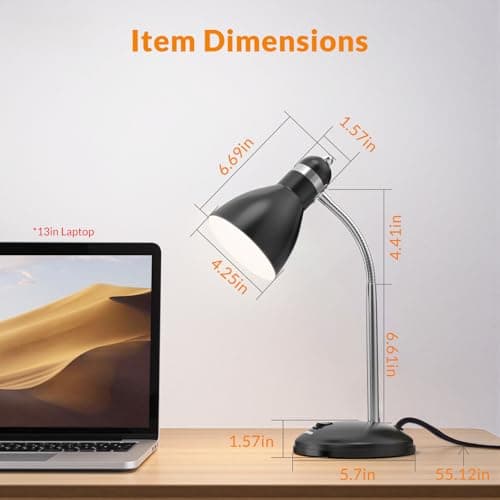 LEPOWER Metal Desk Lamp Gooseneck thumbnail 2