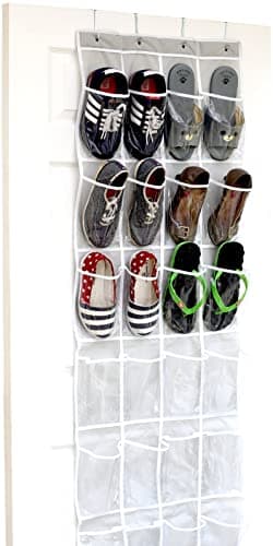 SimpleHouseware 24-Pocket Over-the-Door Shoe Organizer - image 1