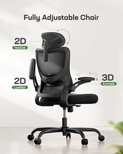 Marsail Ergonomic Office Chair with High Back Mesh and 3D Armrests thumbnail 3