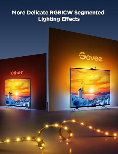 Govee TV Backlight 3 Lite, 11.8ft LED Strip Lights Sync with 55 thumbnail 3