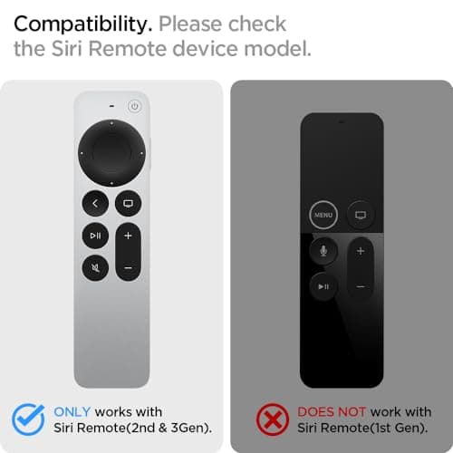 Spigen for Apple TV Siri Remote Case, Silicone Fit thumbnail 2