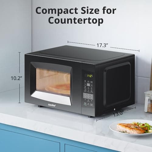 COMFEE' Countertop Microwave Oven, 0.7 Cu.Ft, 700W, Black, ECO Mode thumbnail 5
