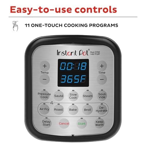 Instant Pot Duo Crisp 11-in-1 Air Fryer and Pressure Cooker Combo (6 Quart) thumbnail 5
