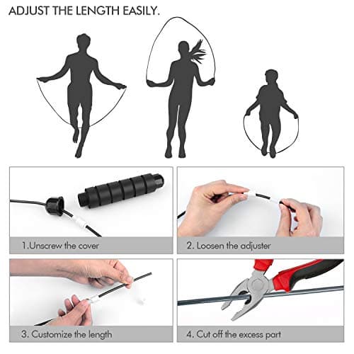Tone Fitness Adjustable Weighted Jump Rope thumbnail 4