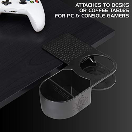 ENHANCE Clip-On Desk Cup Holder & Snack Tray thumbnail 4