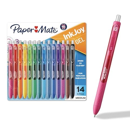 Paper Mate InkJoy Gel Pens, Medium Point 0.7mm, 14-Count Assorted - image 1