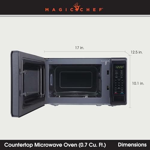 Magic Chef 0.7 cu. ft. Countertop Microwave in Black thumbnail 3