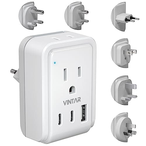 VINTAR Universal Travel Adapter Kit (Detachable Plugs, 3 USB-C + 2 USB-A) - image 1