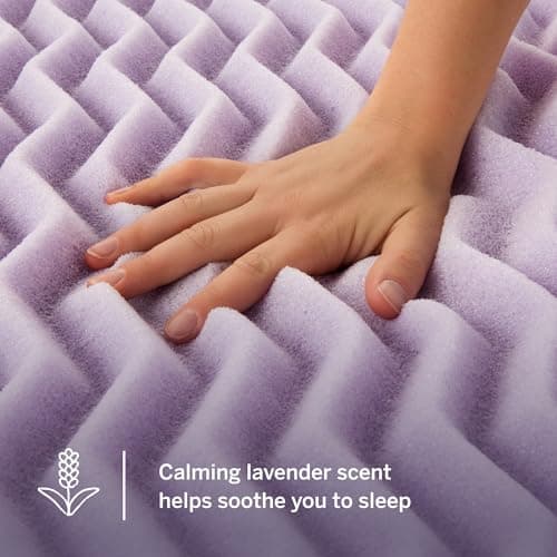 LUCID 3-Inch Lavender Infused Memory Foam Topper thumbnail 3