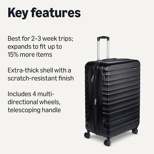 Amazon Basics Hardside Spinner 28-Inch Checked Luggage thumbnail 2