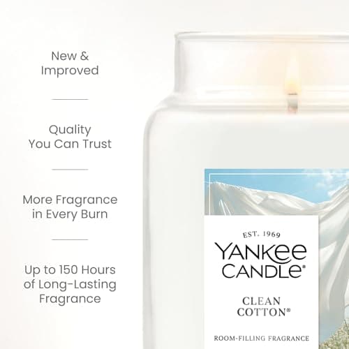 Yankee Candle Clean Cotton & Citronella Outdoor Candle thumbnail 3