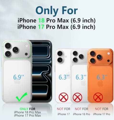 FNTCASE for iPhone 18 Pro Max / 17 Pro Max Case with Kickstand thumbnail 2