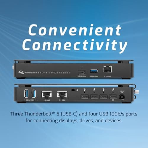 OWC Thunderbolt 5 Dual 10GbE Network Dock, 11-Port Connectivity Solution thumbnail 5