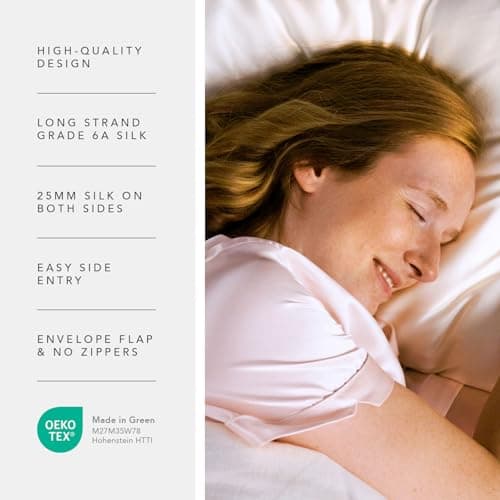 Fishers Finery 25mm 100% Pure Mulberry Silk Pillowcase thumbnail 4