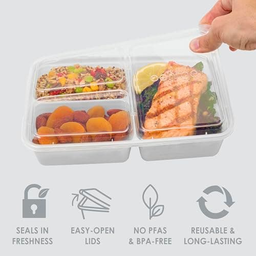 Bentgo Prep 3-Compartment Containers (20-Pack) thumbnail 4
