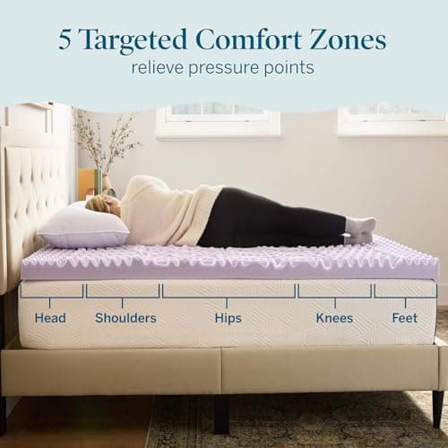 LUCID 3-Inch Lavender Infused Memory Foam Topper thumbnail 2