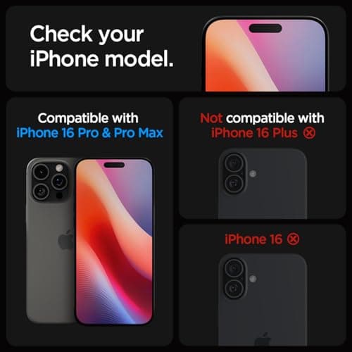 Spigen GlasTR EZ Fit Camera Lens Protector for iPhone 16 Pro thumbnail 2