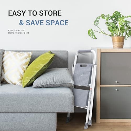 DUMOS 2 Step Ladder 800 lbs Capacity thumbnail 2