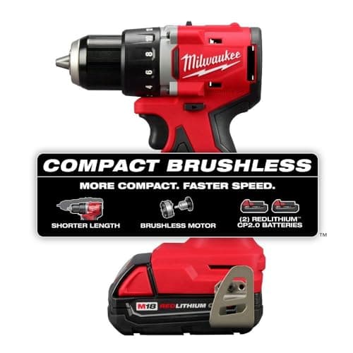 Milwaukee M18 Compact Brushless Drill/Driver Kit (2801-22CT) thumbnail 5