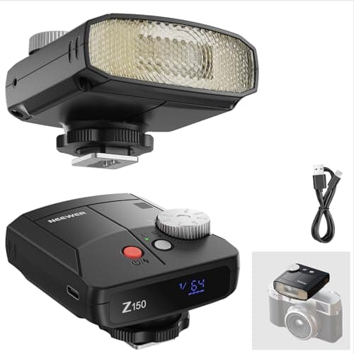 NEEWER Mini Camera Flash Light, 20Ws GN15 1200mAh/640 Full Power Flashes/3.1s Recycle/6000±200K