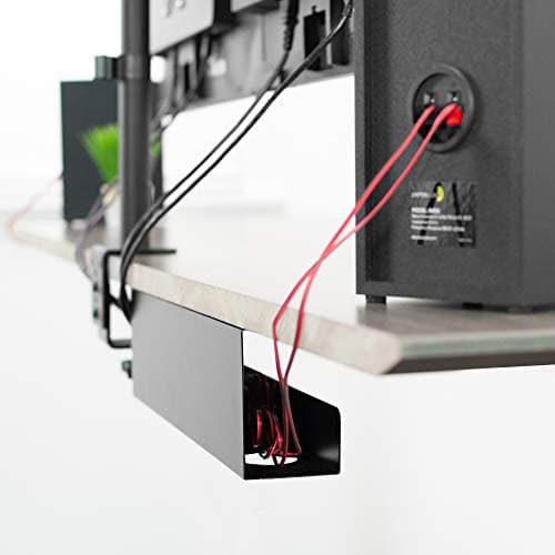 VIVO Under Desk 17-Inch Cable Management Tray, Black thumbnail 2