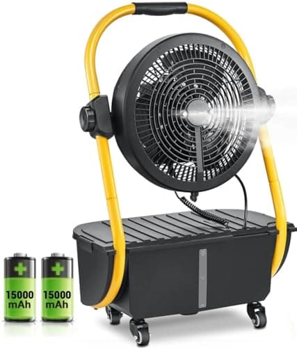 Geek Aire Rechargeable Outdoor Misting Fan with Hose Attachment - image 1